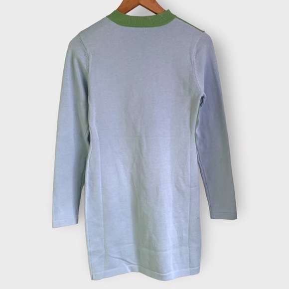 Shein Crewneck Colorblock Knit Sweater Mini Dress - Picture 3 of 6